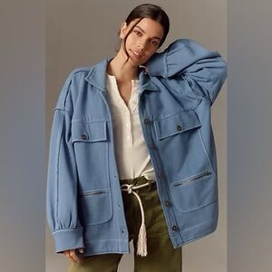 Pilcro by Anthropology Women’s Blue Jacket, Size Large